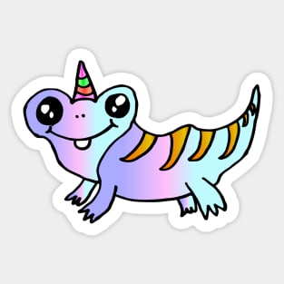 A unicorn salamander Sticker